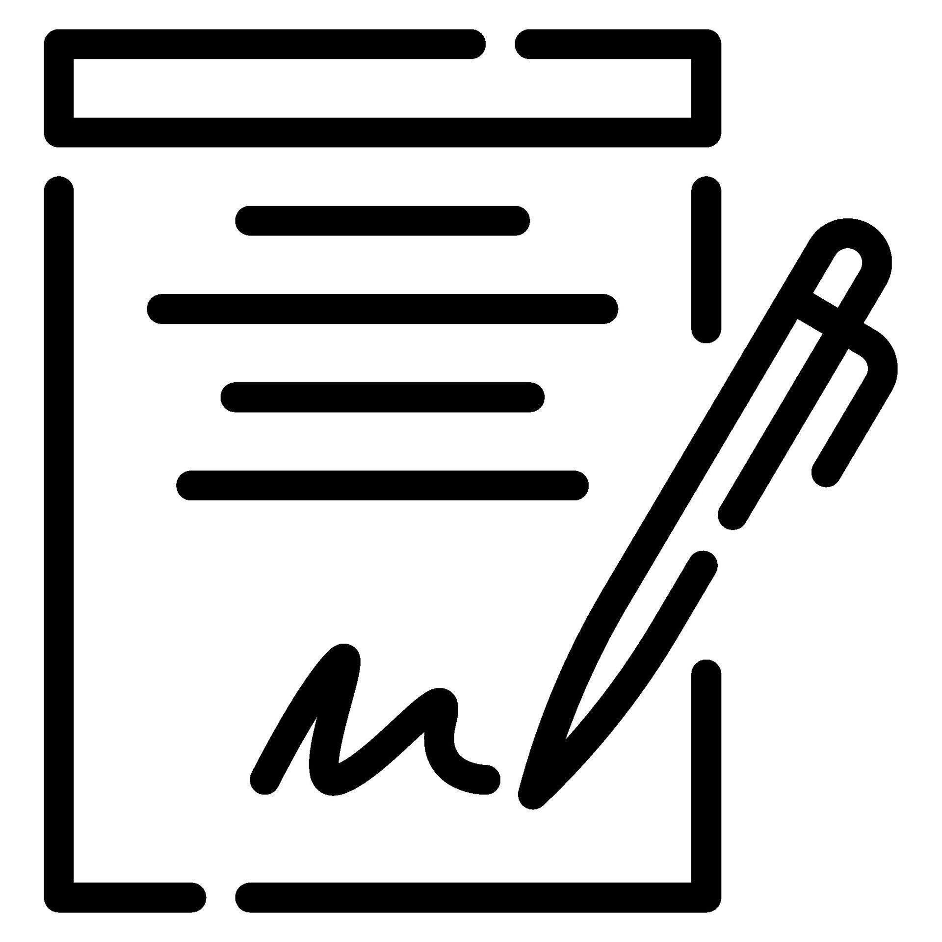 contract icon for web app infographic etc vector